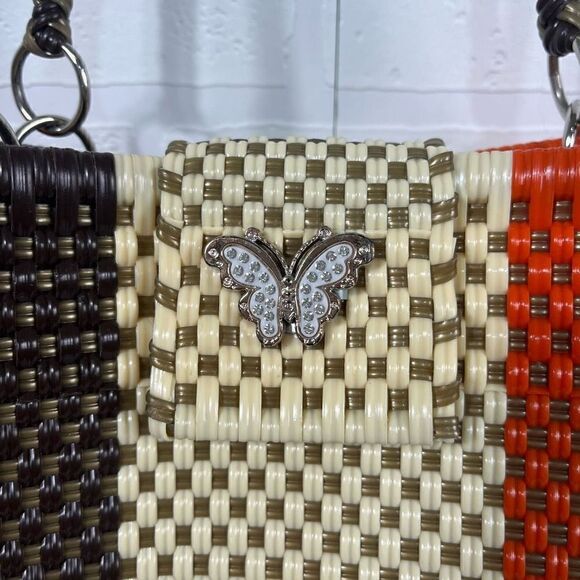 Mexican Hand Woven with Plastic Shoulder Bag - Picture 4 of 15